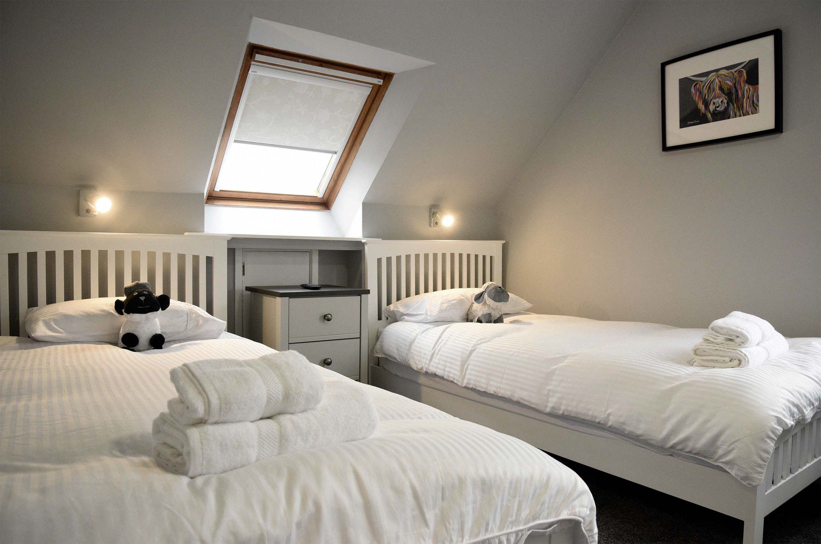Twin room accommodation en suite at our Uig bed and breakfast