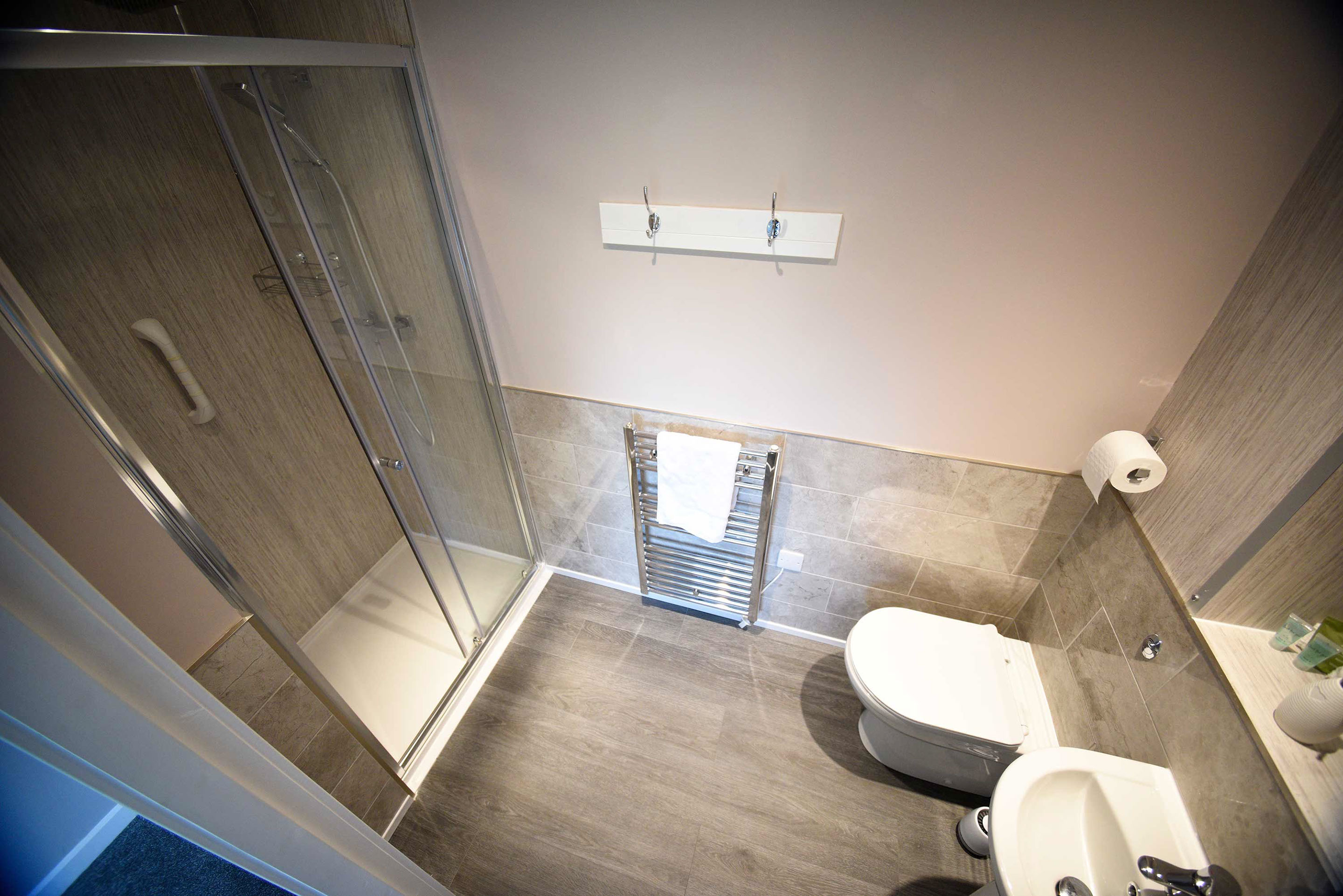 Modern en suite room at our Uig bed and breakfast